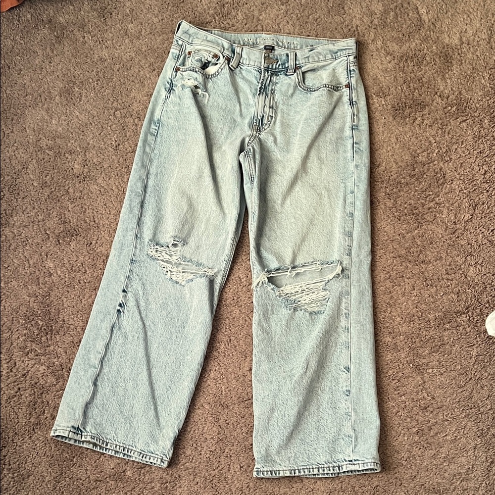 Light Blue Distressed Jeans AE